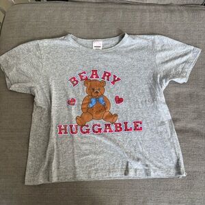 Beary Huggable Boxy Cropped Tee